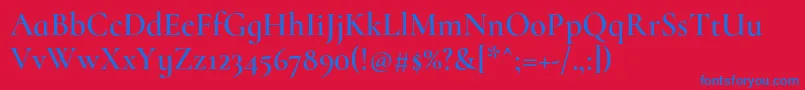 CormorantinfantSemi Font – Blue Fonts on Red Background