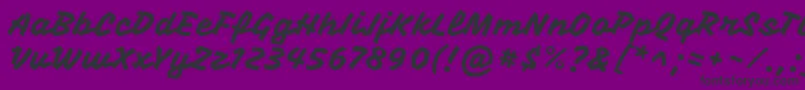 VampirooneRegular-Schriftart – Schwarze Schriften auf violettem Hintergrund