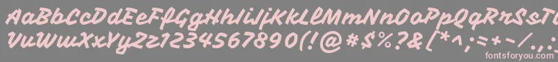 More about VampirooneRegular Font VampirooneRegular Font – Pink Fonts on Gray Background