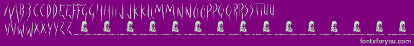 ForbidNothing Font – Green Fonts on Purple Background