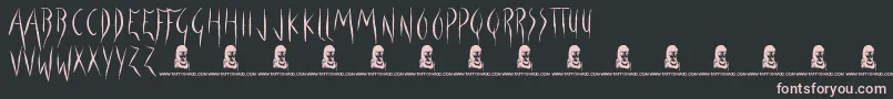 ForbidNothing Font – Pink Fonts on Black Background