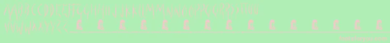 ForbidNothing Font – Pink Fonts on Green Background