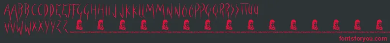 ForbidNothing Font – Red Fonts on Black Background