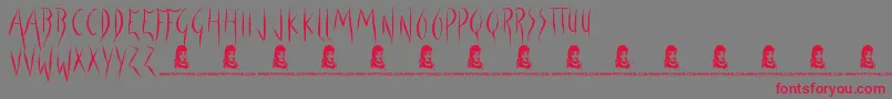 ForbidNothing Font – Red Fonts on Gray Background