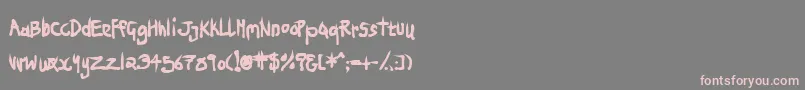 NinjaPenguin Font – Pink Fonts on Gray Background