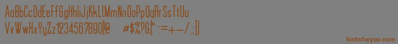 Шрифт MonotoonKk – коричневые шрифты на сером фоне