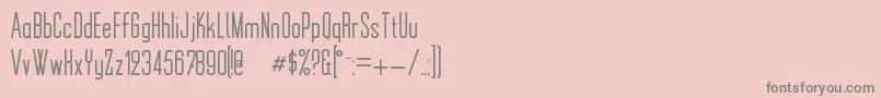 Police MonotoonKk – polices grises sur fond rose