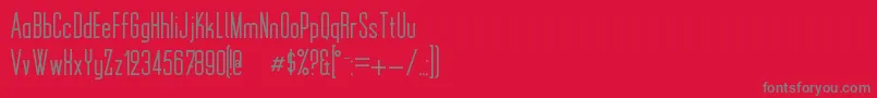 MonotoonKk Font – Gray Fonts on Red Background