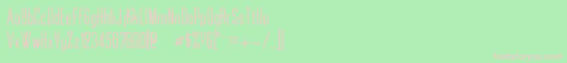 MonotoonKk Font – Pink Fonts on Green Background