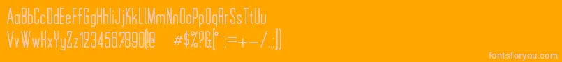 MonotoonKk Font – Pink Fonts on Orange Background