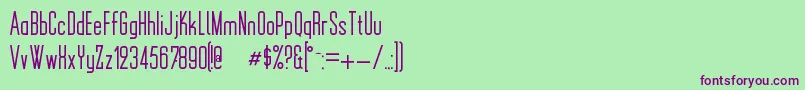 MonotoonKk Font – Purple Fonts on Green Background