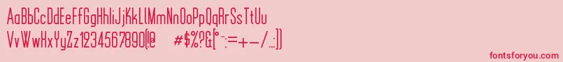 MonotoonKk Font – Red Fonts on Pink Background