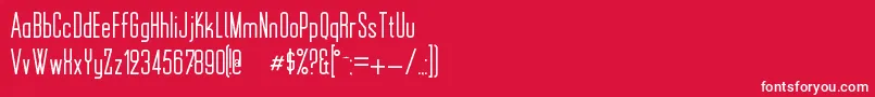 フォントMonotoonKk – 赤い背景に白い文字