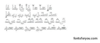 Schriftart Arabickufioutlinessk