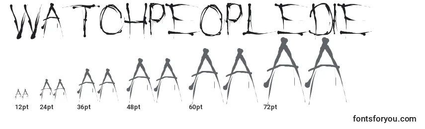 WatchPeopleDie Font Sizes