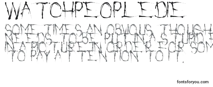 WatchPeopleDie Font