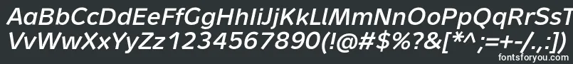 MetronLightProBoldItalic Font – White Fonts