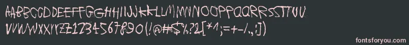 MoonsOfJupiterIo Font – Pink Fonts on Black Background