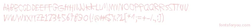 MoonsOfJupiterIo Font – Pink Fonts on White Background