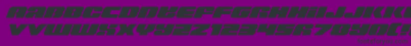 Capricusexpand Font – Black Fonts on Purple Background