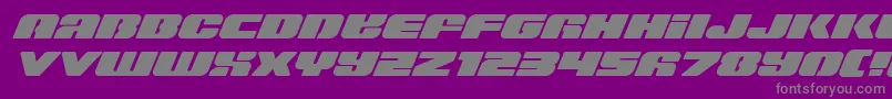 Capricusexpand-Schriftart – Graue Schriften auf violettem Hintergrund