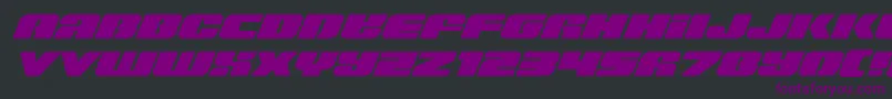Capricusexpand Font – Purple Fonts on Black Background