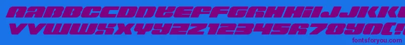 Шрифт Capricusexpand – фиолетовые шрифты на синем фоне