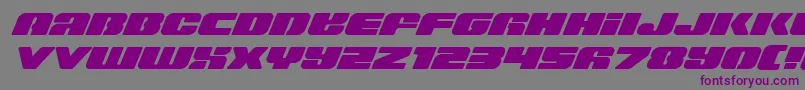 Capricusexpand-Schriftart – Violette Schriften auf grauem Hintergrund