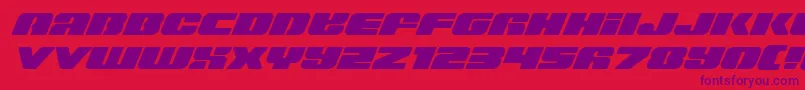 Police Capricusexpand – polices violettes sur fond rouge