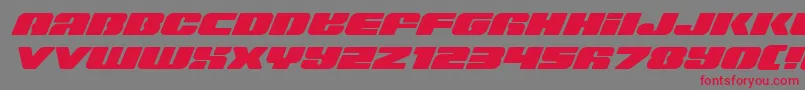 Capricusexpand-Schriftart – Rote Schriften auf grauem Hintergrund