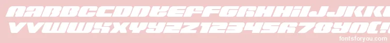 フォントCapricusexpand – ピンクの背景に白い文字