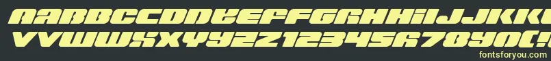 Capricusexpand Font – Yellow Fonts on Black Background
