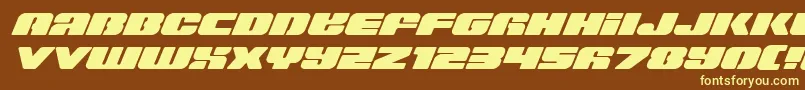 Capricusexpand Font – Yellow Fonts on Brown Background