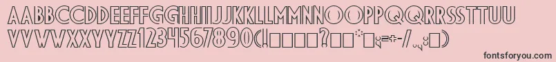 DsDiplomaDblBold-Schriftart – Schwarze Schriften auf rosa Hintergrund