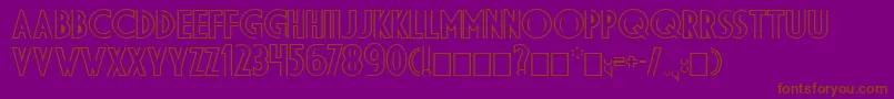 DsDiplomaDblBold Font – Brown Fonts on Purple Background