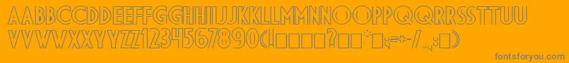 DsDiplomaDblBold Font – Gray Fonts on Orange Background