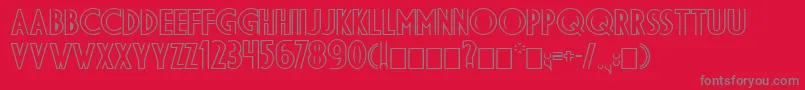 DsDiplomaDblBold Font – Gray Fonts on Red Background