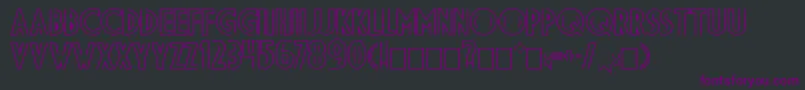 DsDiplomaDblBold Font – Purple Fonts on Black Background