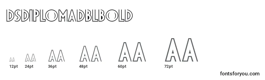 DsDiplomaDblBold Font Sizes