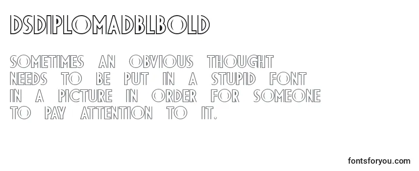 Review of the DsDiplomaDblBold Font