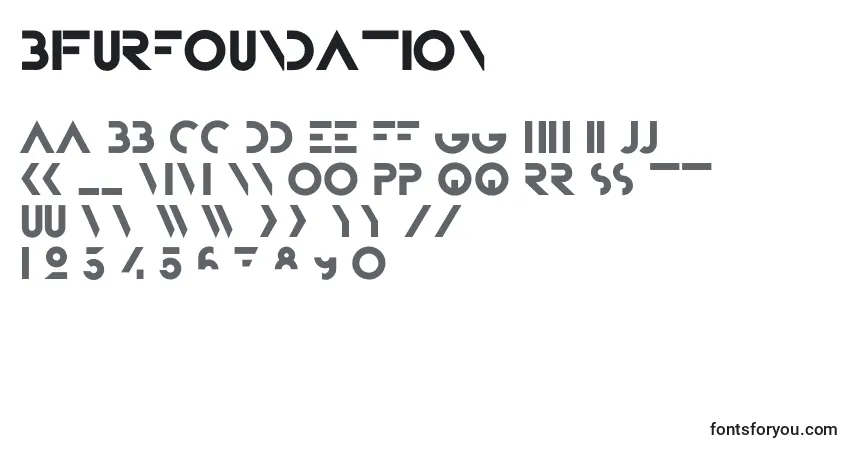 A fonte BifurFoundation – alfabeto, números, caracteres especiais