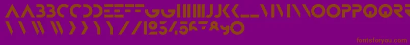 BifurFoundation Font – Brown Fonts on Purple Background