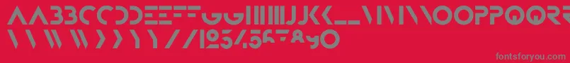 BifurFoundation Font – Gray Fonts on Red Background