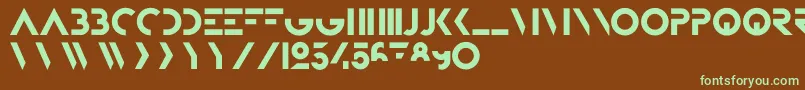 BifurFoundation Font – Green Fonts on Brown Background