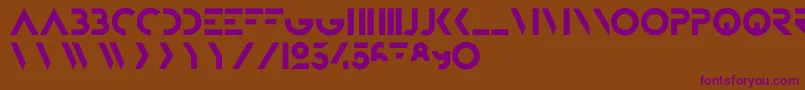 BifurFoundation Font – Purple Fonts on Brown Background