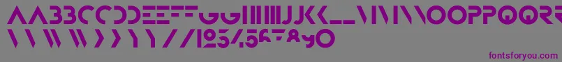 BifurFoundation Font – Purple Fonts on Gray Background