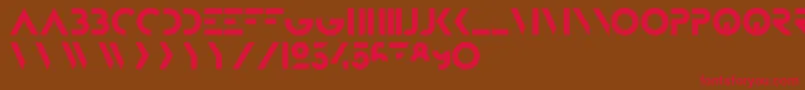 BifurFoundation Font – Red Fonts on Brown Background