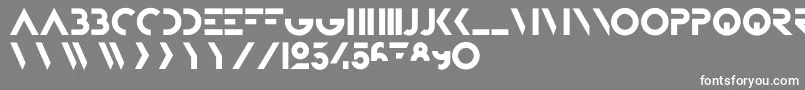 BifurFoundation Font – White Fonts on Gray Background