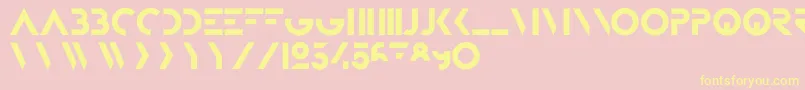 BifurFoundation Font – Yellow Fonts on Pink Background