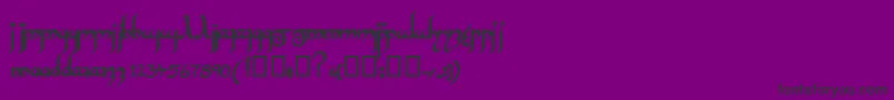 InshallahsskBold Font – Black Fonts on Purple Background